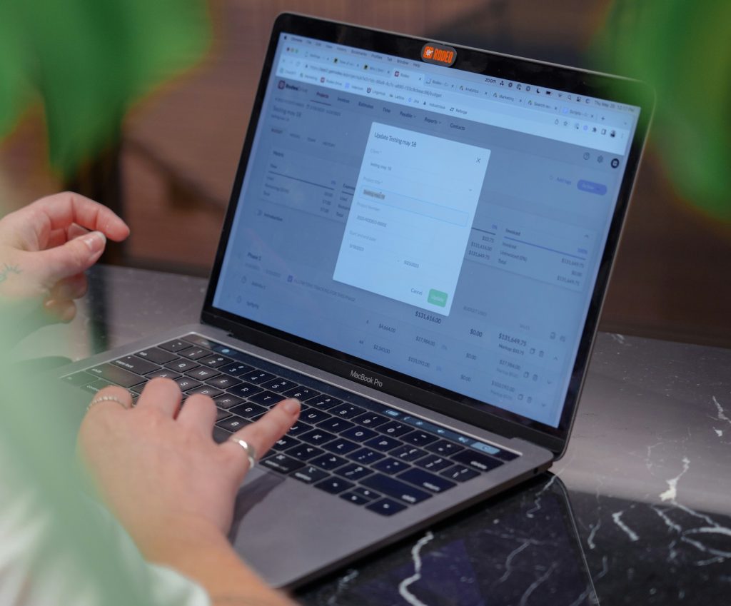 Image of someone using a laptop